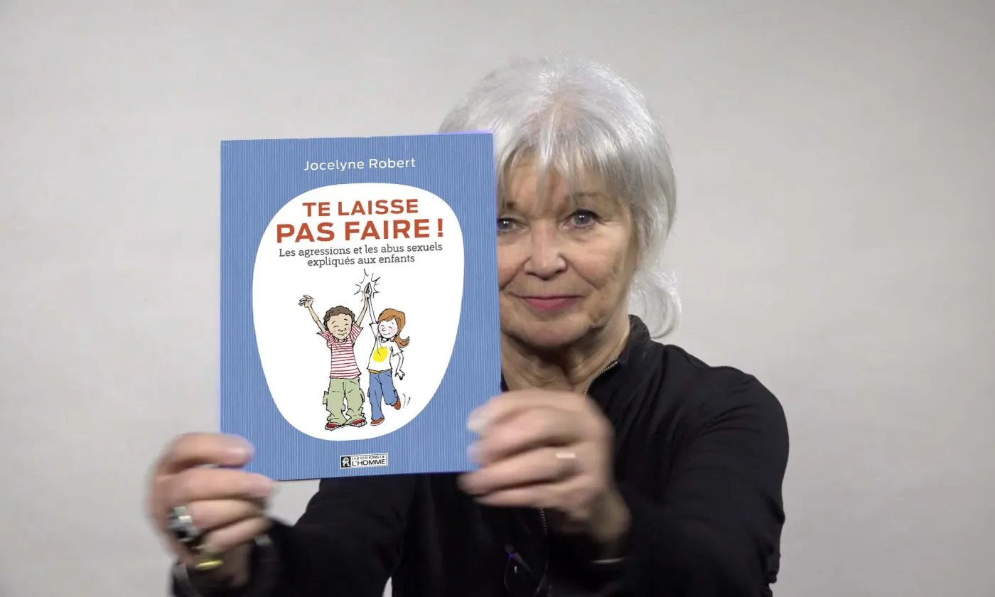 Jocelyne Robert présente sont livre «Te laisse pas faire» (photomontage pour corriger le livre flou) Capture d'écran