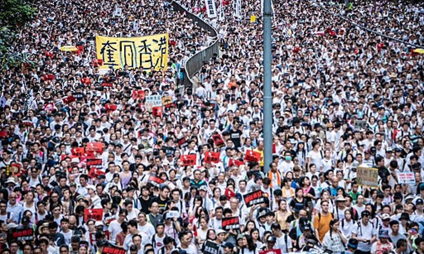 Manifestations à Hong Kong © Wikimedia Commons (CC-BY-SA-4.0 / Hf9631)