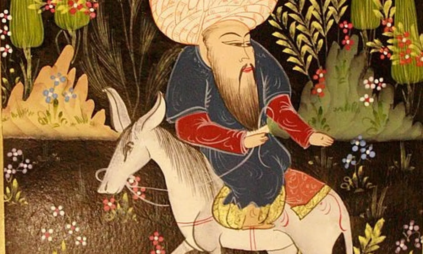 Miniature de Nasreddin, artiste inconnu, 17e siècle ©Domaine public