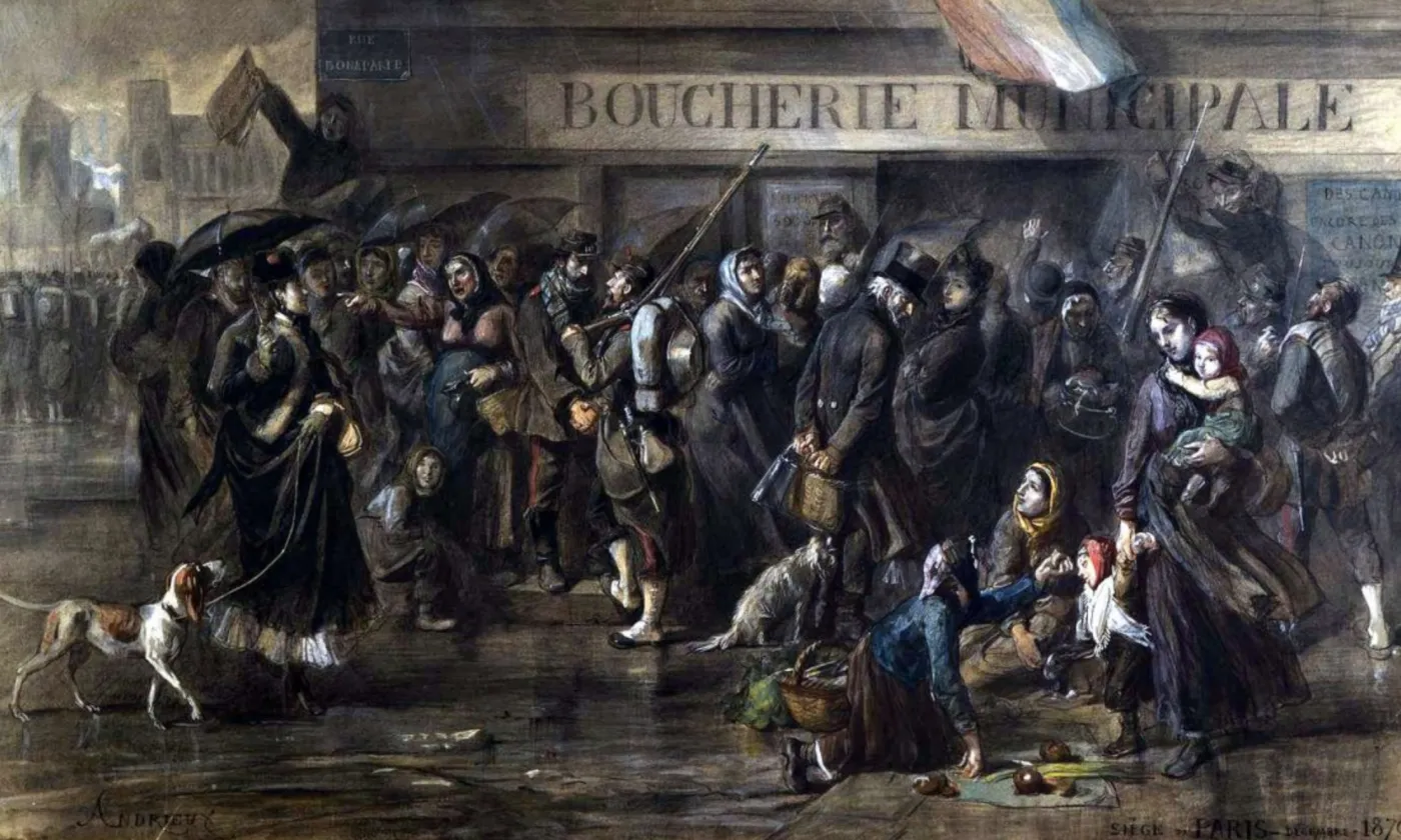 Peinture du Siège de Paris, en 1870. Wikicommons