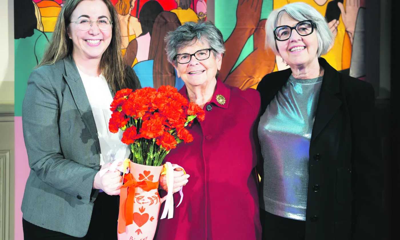 Le jubilé du 50e anniversaire de la CFQF en présence de Cesla Amarelle, de l’ancienne conseillère fédérale Ruth Dreifuss et de la conseillère fédérale Elisabeth Baume-Schneider. © GS-EDI