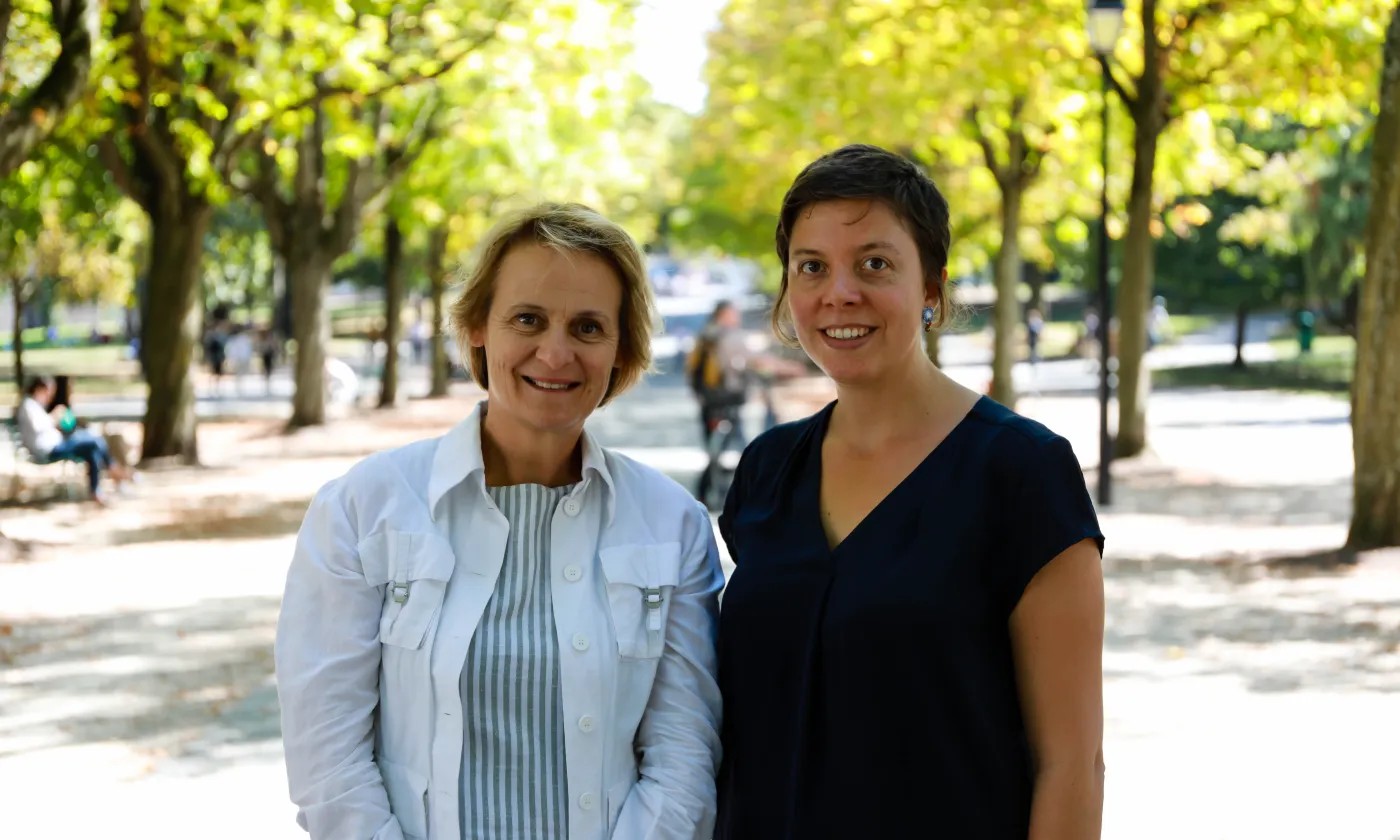 Lauriane Savoy (à droite) collabore avec Elisabeth Parmentier auprès de l'Université de Genève. DR-RZN TORBEY