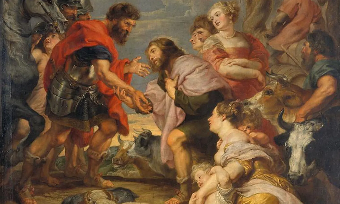 Rubens, La Réconciliation de Jacob et d'Essai Rubens, La Réconciliation de Jacob et d'Essai