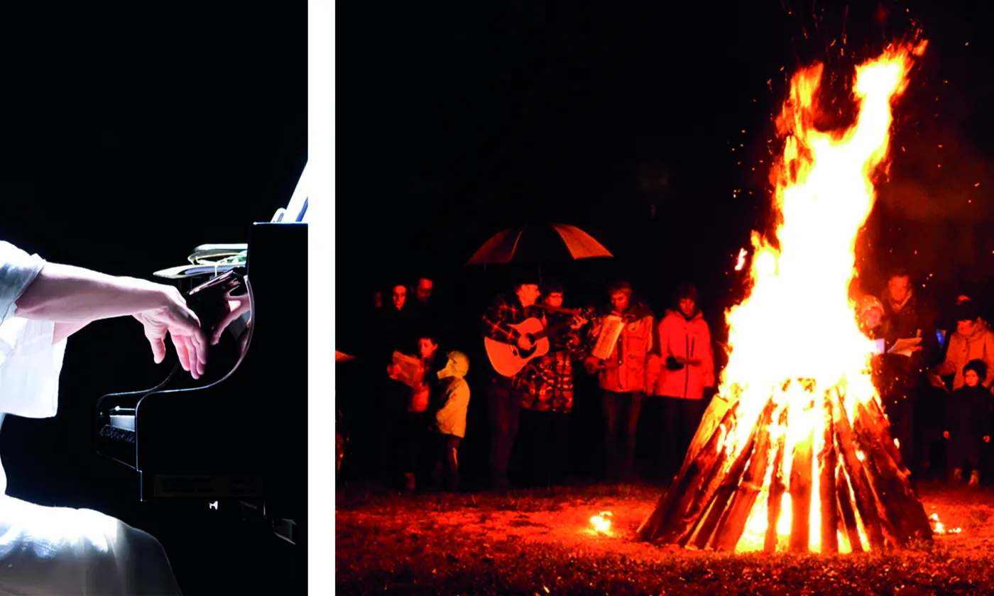 Concert, feu de l'Avent, agape Fête de l'Avent à Crêt-Bérard