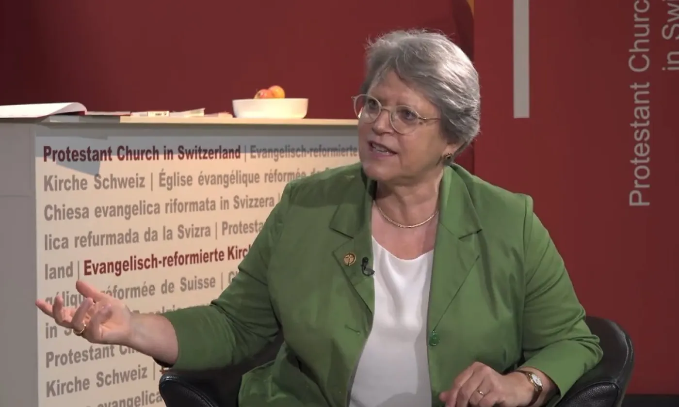 Rita Famos, présidente de l'EERS (©RTSreligion)