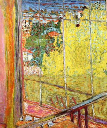 Pierre Bonnard, Fenêtre ouverte sur la Seine à Vernon, vers 1911. Huile sur toile. Collection du Musée des beaux-arts de Nice. / © Ville de Nice / Photo: Muriel Anssens
