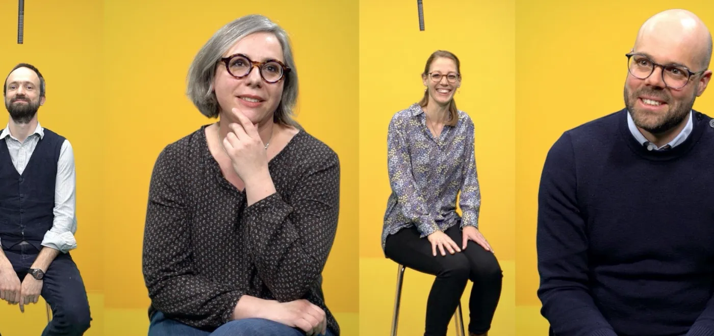 Martin Nouis (EERF), Nathalie Monot-Senn (EERV), Nathalie Schopfer (EPG) et Florian Schubert (EREN) DR