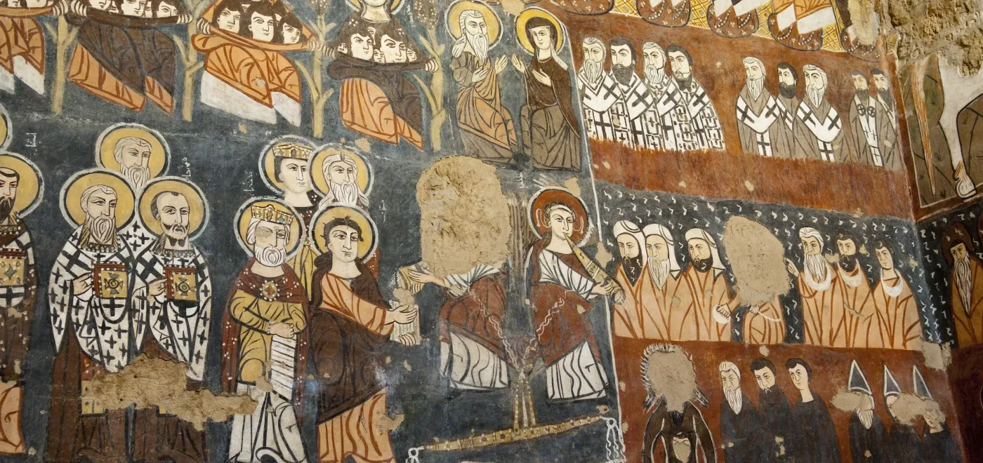 fresque du monastère de Deir Mar Musa en Syrie © Istock / J.Carillet