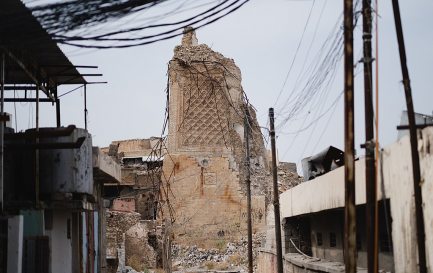 Destruction du mosquée Al-Nuri à Mossoul / ©Levi Clancy, CC0, via Wikimedia Commons