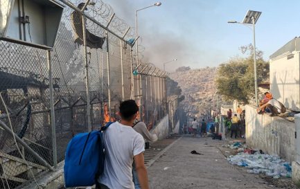 Incendie de Lesbos / @Facebook/Wadi