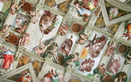 Plafond de la Chapelle Sixtine peint par Michelange / ©Wikimedia Commons/Domaine public