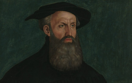 Heinrich Bullinger, auteur de la Confession de foi helvétique postérieure en 1562 (peint par Hans Asper, 1550) / ©Domaine public, Wikimedia Commons