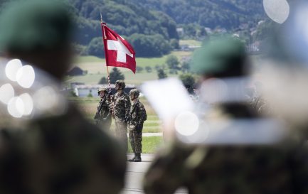 Des soldats à Berne-Belp en 2016 / ©Keystone/Marcel Bieri 
