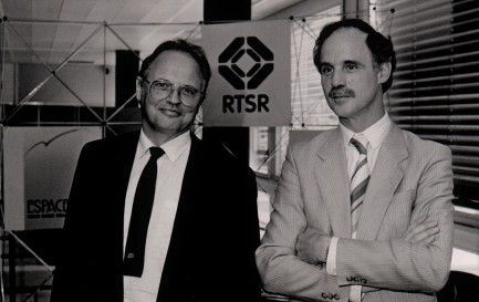 Henri Künzler, en 1990, aux côtés d&#039;André Kolly / DR