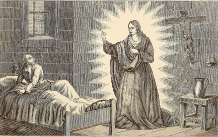 La pseudo apparition de la Vierge à un Dominicain de Berne en 1507. / ©Domaine public