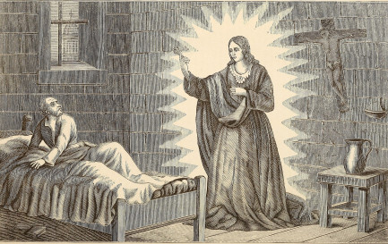 La pseudo apparition de la Vierge à un Dominicain de Berne en 1507. / ©Domaine public