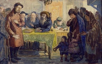 &quot;Le Get&quot; par Moshe Rynecki, 1930 / ©Moshe Rynecki (1881-1943), Public domain, via Wikimedia Commons