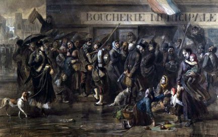 Peinture du Siège de Paris, en 1870. / Wikicommons