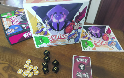 Oldgames s’est spécialisé dans la remise au goût du jour et la sophistication de « vieux » jeux (tarot, bataille, etc.). Ici, sa dernière création, «Brutus!», qui voit s’affronter des maisons de gladiateurs. / DR