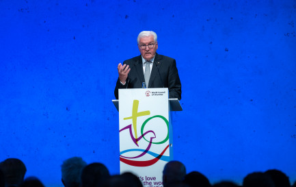 Le président allemand Frank-Walter Steinmeier inaugure la 11e Assemblée générale du COE / Sean Hawkey/WWC