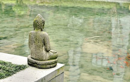Une statue de Bouddha au bord d’un bassin zen / CC0 Silentpilot / Pixabay