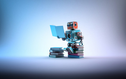 Un robot en pleine lecture. Un exemple de deep learning? / ©iStock / Kirillm