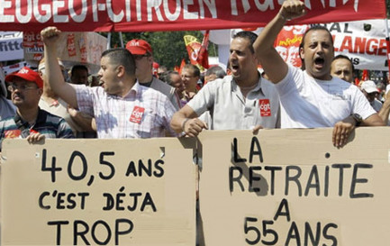 Manifestations retraites en France