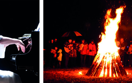 Concert, feu de l&#039;Avent, agape / Fête de l&#039;Avent à Crêt-Bérard