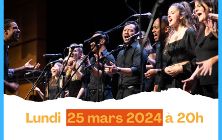 Concert Gospel &quot;ONE STEP&quot; (25 mars) organisé par &quot;Des Calories pour la Vie&quot; / Flyer concert de Gospel &quot;ONE STEP&quot; 25 mars 2024